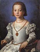 Agnolo Bronzino Portrait of Bia oil on canvas